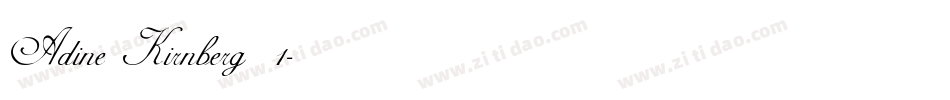 Adine Kirnberg_1字体转换